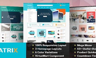 Theme Forest Matrix - Joomla Template