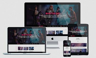 Enginetemplates Rocker - Lively Joomla Music Template