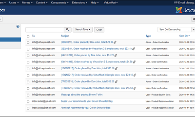 Vp Email Manager - Joomla Extension