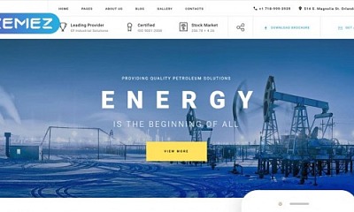 Theme Forest Blue Energy - Joomla Template