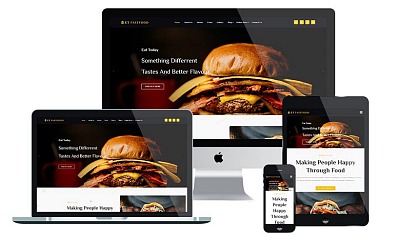 Enginetemplates Fast Food - Fantastic Design Joomla Restaurant Template
