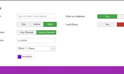 Ruxin Click Effects Joomla Extension