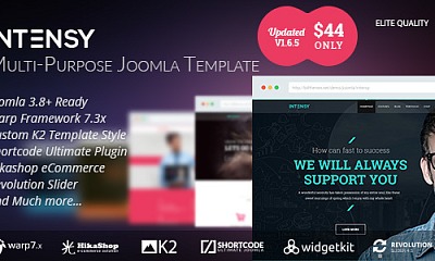 Theme Forest Intensy - Joomla Template