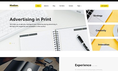 Median - Advertising Agency Multi-page Modern Joomla Template