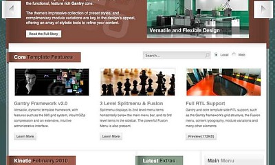 Rockettheme Kinetic - Joomla Template