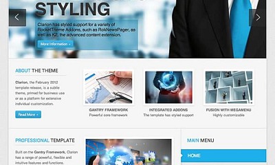 Rockettheme Clarion - Joomla Template