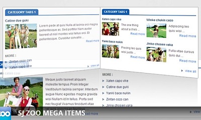 Sj Mega Items For Zoo Joomla Extension