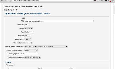 Dm Easy Quote Joomla Extension