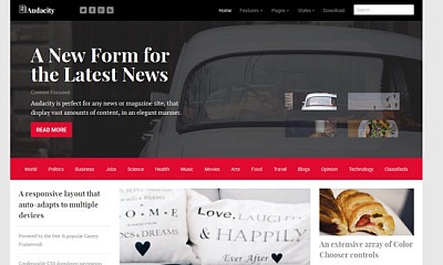 Rockettheme Audacity - Joomla Template