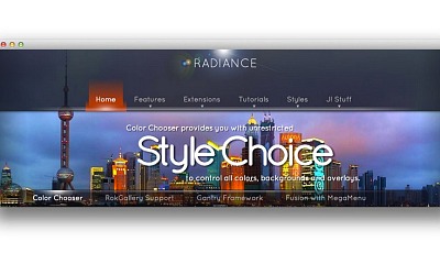 Rockettheme Radiance - Joomla Templates