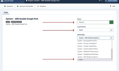 JMG Disable Google Fonts Plugin - Joomla Extension