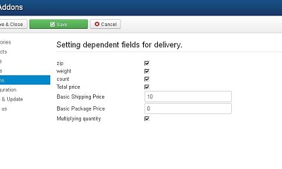 Shipping Calculator Plugin - Joomla Extension