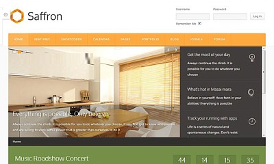 Theme Forest Saffron - Joomla Template