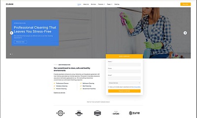 Joomlead Clean - Cleaning Services Joomla 4 Template
