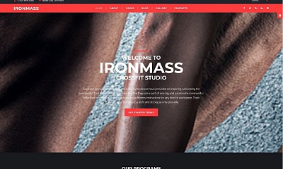 Ironmass - Fitness Joomla Template