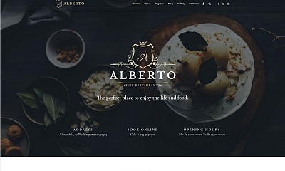 Alberto - Restaurant Responsive Classy Joomla Template