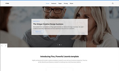 Joomlead Fina - Business Joomla Template