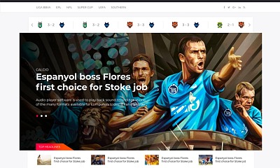 Calcio - Joomla Template For Soccer News & Football Club Websites