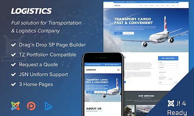 Templaza Logistics - Transportation Joomla 4 Template