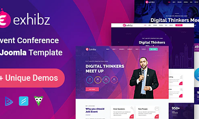 Theme Forest Exhibz - Joomla Templates