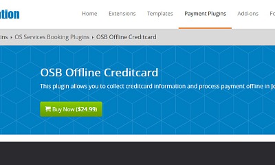 OSB Offline Credit Card Plugin - Joomla Extension