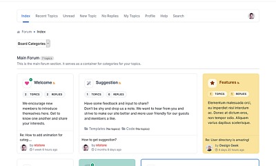 Nts - 9themestore - Kgrid - Creative Grid-style Forum Template For Kunena