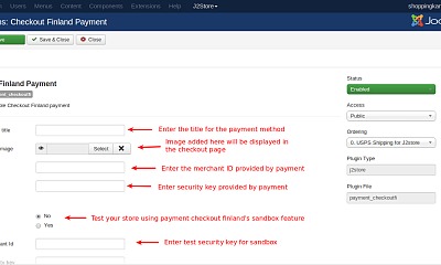 J2Store Payment Checkout.fi - Joomla Extension