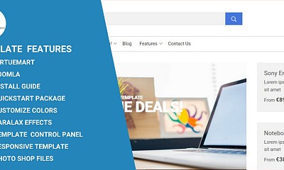 Q Store Virtuemart - Joomla Template