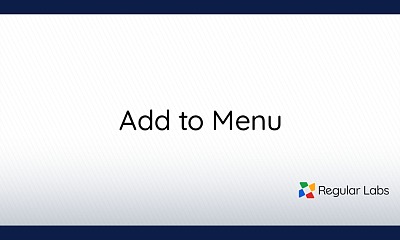 AddToMenu v6.8.2 Pro - Advanced Joomla Menu Management Extension