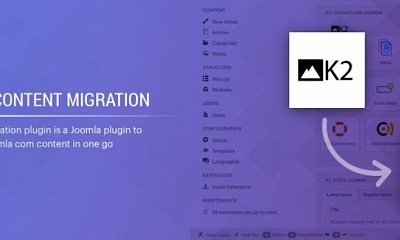 JA K2 to Joomla Content Migration - Joomla Extension