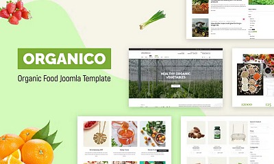 Templaza Organico - Nutritionist Food & Farm Joomla 4 Template