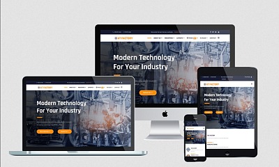 At Factory Onepage - Professional Single Page Industrial Joomla Template