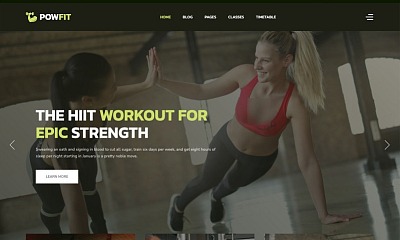 Templaza Powfit - Gym Fitness Joomla Template