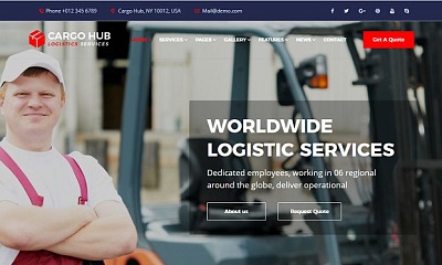 Theme Forest Cargo Hub - Joomla Template