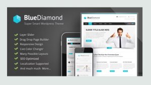 Blue Diamond - Responsive Corporate WordPress Theme
