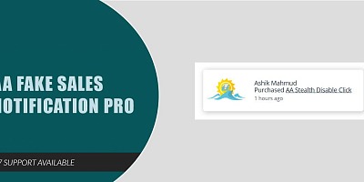 AA Fake Sales Notification Pro - Joomla Extension AA Fake Sales Notification Pro - Joomla Extension