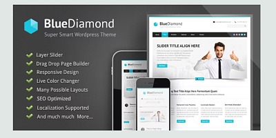 Blue Diamond - Responsive Corporate WordPress Theme Blue Diamond - Responsive Corporate WordPress Theme